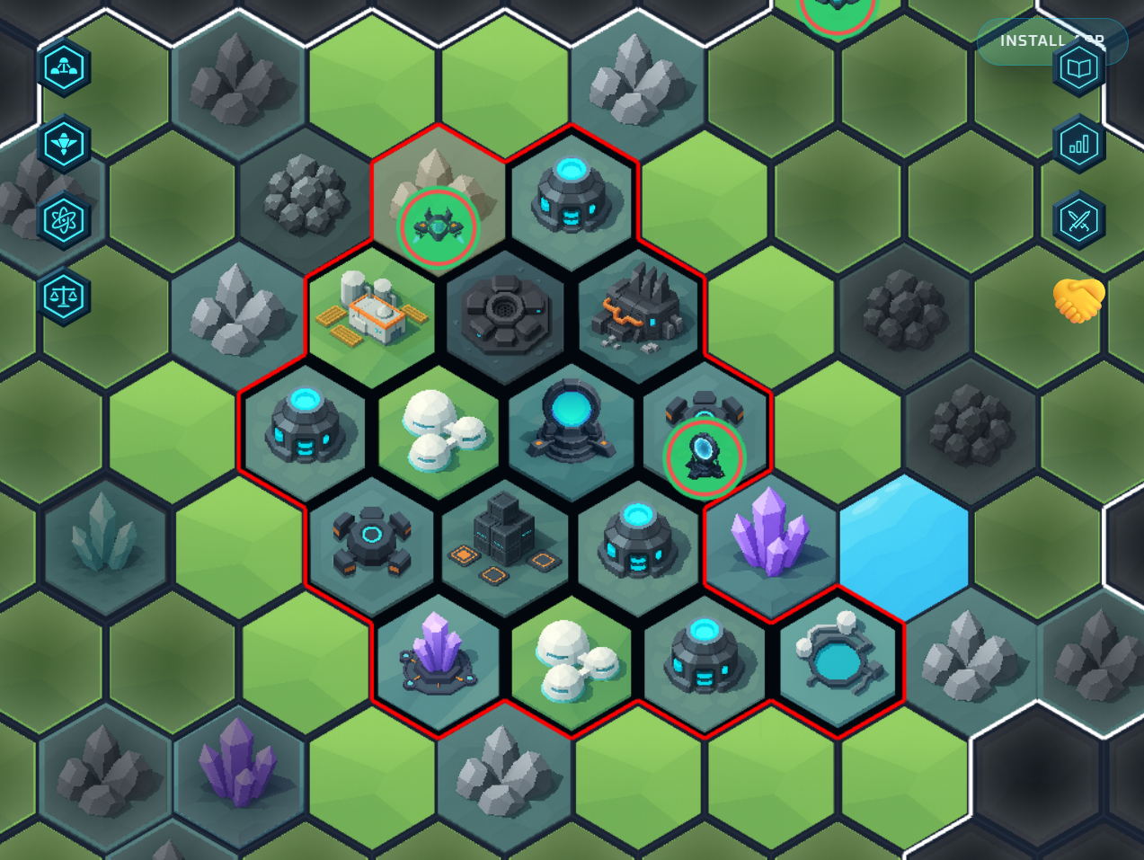 Jump gate activation screen